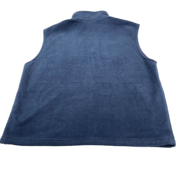 Columbia Vest Men's Tall XL Fleece Polyester Sleeveless Logo Full Zipper - Picture 15 of 16
